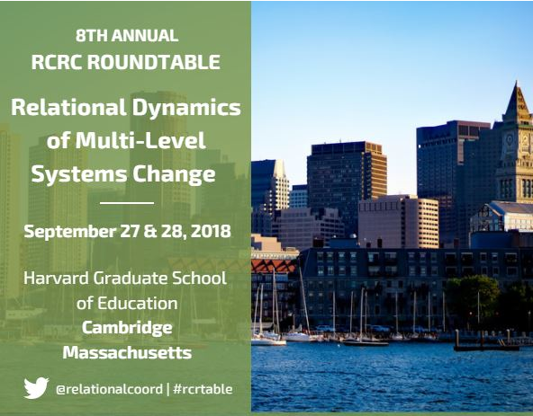 Participación en 8th RCRC Roundtable organizada en Harvard Graduate School of Education